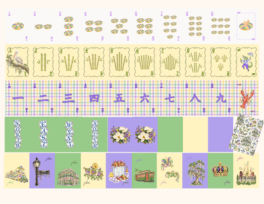 The Mardi Pardi - Mardi Gras Mahjong Set